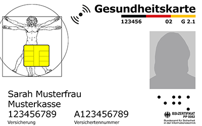 Einlösung des E-Rezeptes mit der elektronischen Gesundheitskarte (eGK) möglich!